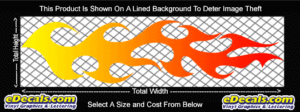 COL775 Color Fade Flame Decal