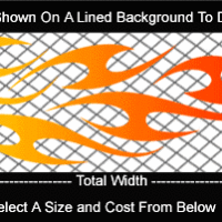  COL776 Color Fade Flame Decal