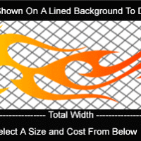  COL777 Color Fade Flame Decal