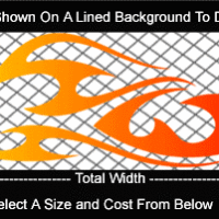  COL778 Color Fade Flame Decal