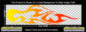 COL778 Color Fade Flame Decal