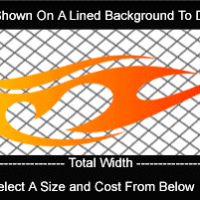  COL779 Color Fade Flame Decal