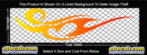 COL779 Color Fade Flame Decal