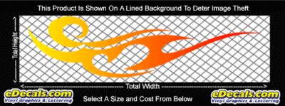 COL779 Color Fade Flame Decal