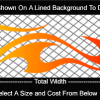  COL780 Color Fade Flame Decal