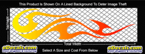 COL780 Color Fade Flame Decal
