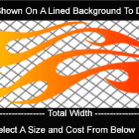  COL781 Color Fade Flame Decal