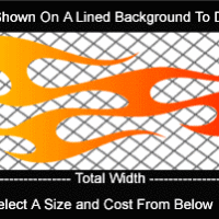  COL782 Color Fade Flame Decal