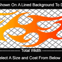  COL783 Color Fade Flame Decal