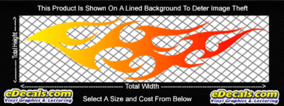 COL783 Color Fade Flame Decal