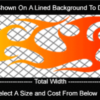  COL785 Color Fade Flame Decal