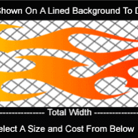  COL786 Color Fade Flame Decal
