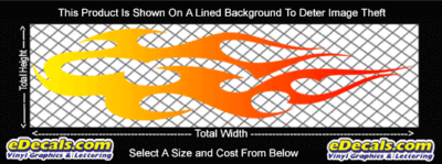 COL786 Color Fade Flame Decal