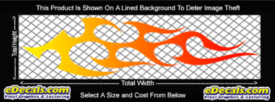 COL787 Color Fade Flame Decal