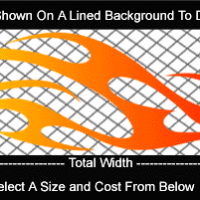 COL788 Color Fade Flame Decal
