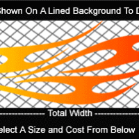  COL789 Color Fade Flame Decal