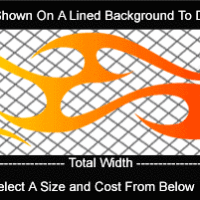  COL791 Color Fade Flame Decal