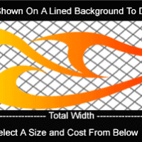  COL793 Color Fade Flame Decal