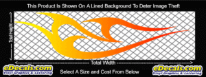 COL793 Color Fade Flame Decal