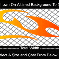 COL794 Color Fade Flame Decal