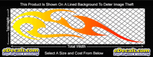 COL794 Color Fade Flame Decal