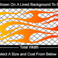  COL795 Color Fade Flame Decal