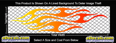 COL795 Color Fade Flame Decal