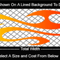  COL796 Color Fade Flame Decal