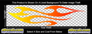 COL796 Color Fade Flame Decal