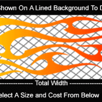  COL797 Color Fade Flame Decal