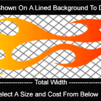  COL798 Color Fade Flame Decal
