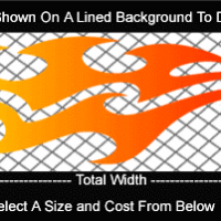  COL799 Color Fade Flame Decal