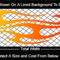  COL800 Color Fade Flame Decal