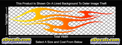 COL800 Color Fade Flame Decal
