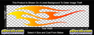 COL802 Color Fade Flame Decal