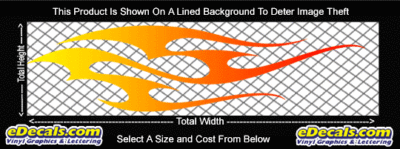 COL802 Color Fade Flame Decal
