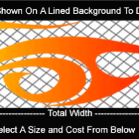  COL803 Color Fade Flame Decal