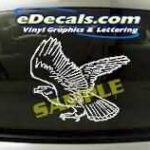 CRT101 Eagle Cartoon Decal