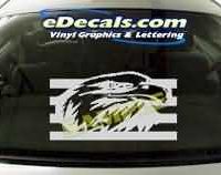 CRT105 Eagle Cartoon Decal