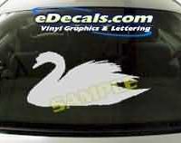 CRT110 Swan Cartoon Decal