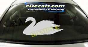 CRT110 Swan Cartoon Decal