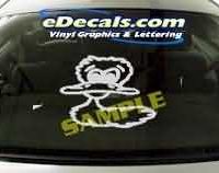  CRT111 Duck Cartoon Decal