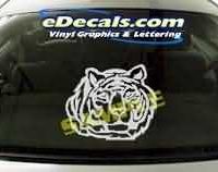  CRT115 Tiger Cartoon Decal