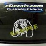CRT118 Dog Cartoon Decal
