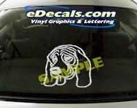  CRT118 Dog Cartoon Decal