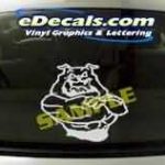 CRT119 Bulldog Cartoon Decal