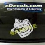 CRT121 Wolf Cartoon Decal