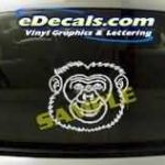 CRT123 Monkey Cartoon Decal