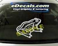  CRT124 Frog Cartoon Decal