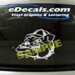 CRT125 Bulldog Cartoon Decal